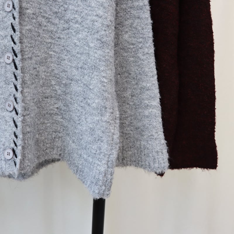 【outer】Vネックニットカーデ　M25695