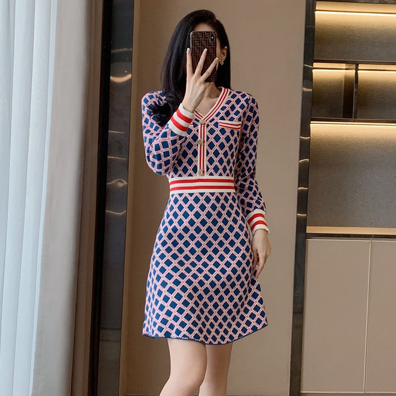 【dress】ニットワンピース　M25522