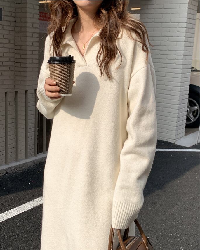 【dress】POLOネックワンピース　M19146