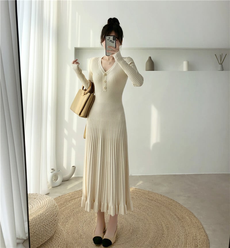 【dress】ニットワンピース　M25489