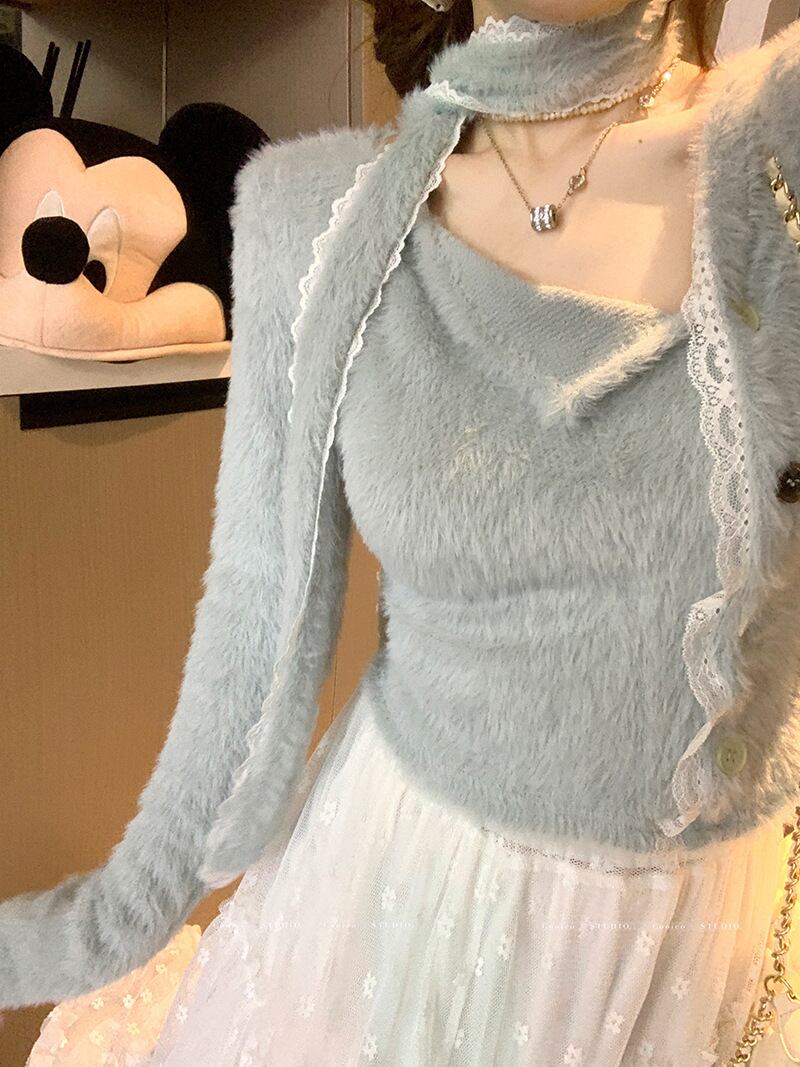 【tops】シャギーニットトップス　M28722