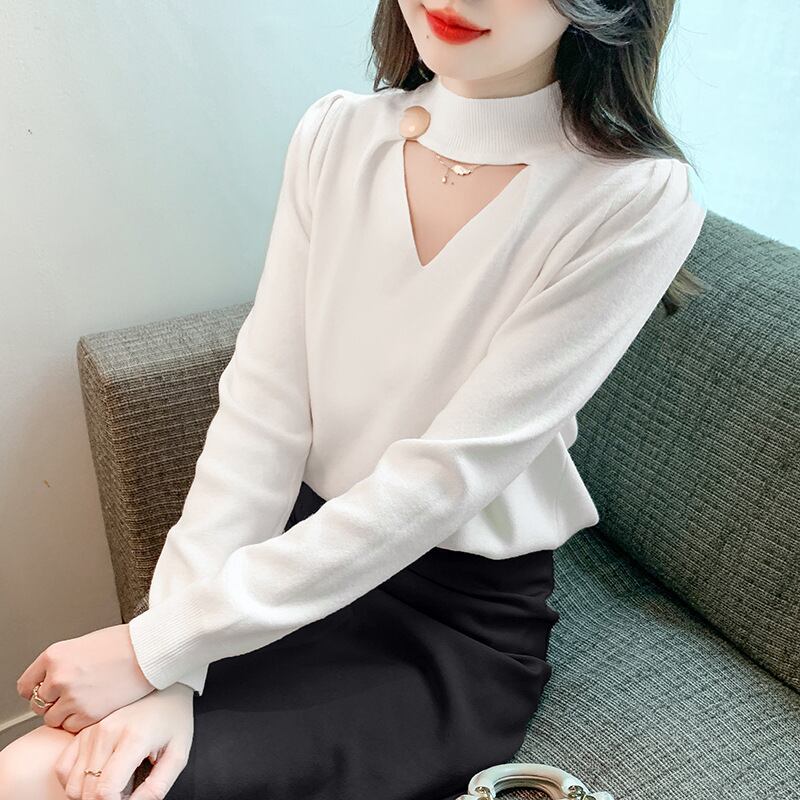 【tops】ニットトップス　M18854