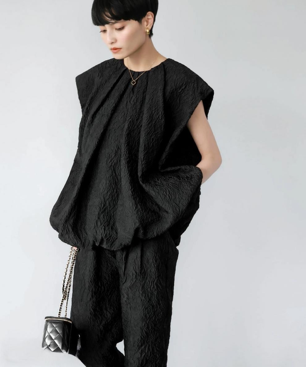 【tops】ジャカードトップス　M24075
