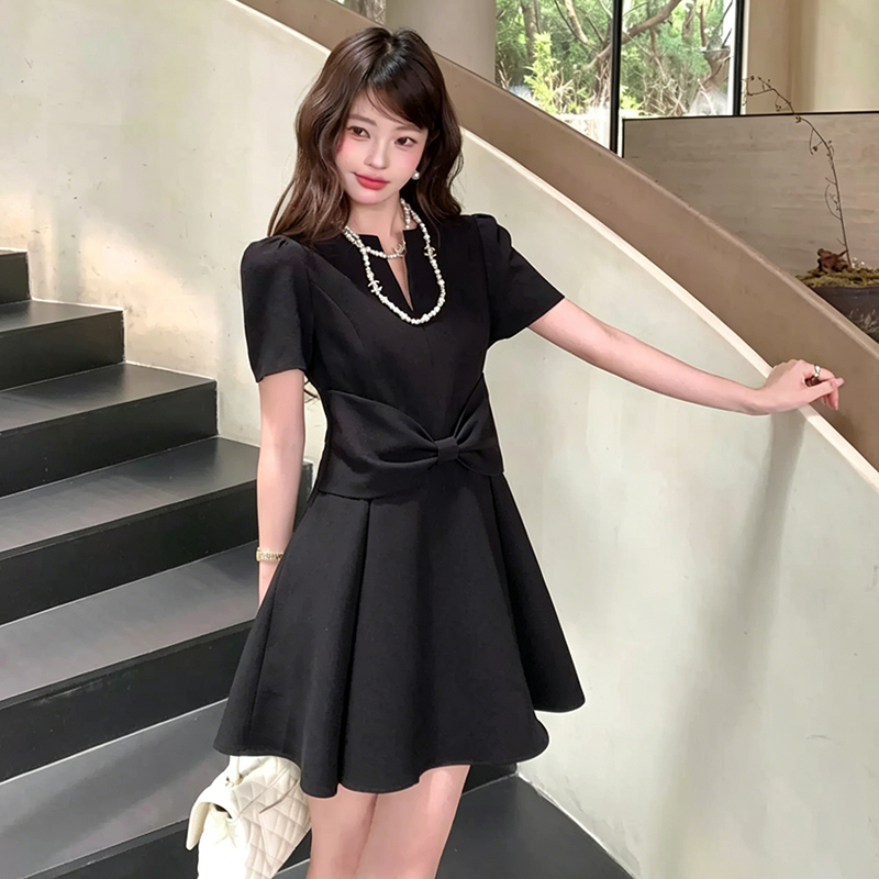【dress】リボンミニワンピース　N3591