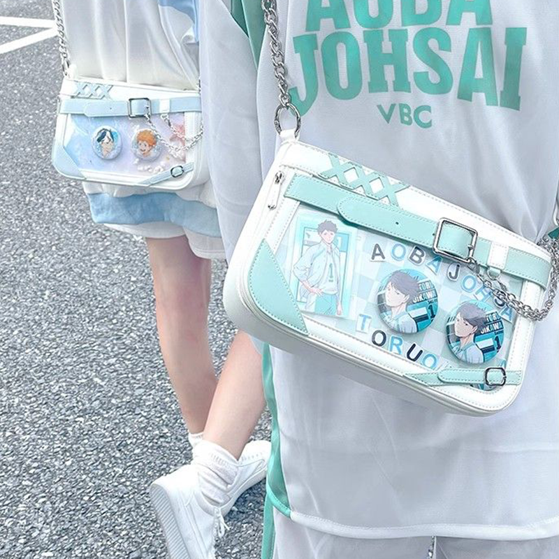 【GOODS】痛バック チェーン ショルダーバッグ Ｑ2242