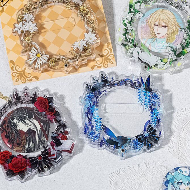 【GOODS】58－65mm 花輪 缶バッジホルダー カバー Q2245