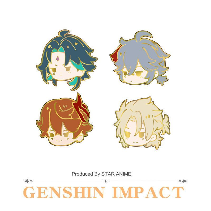 【GOODS】原神 金属 プローチ Q2556