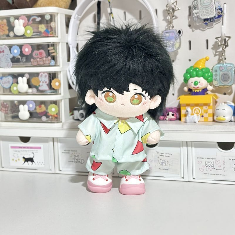 【GOODS】着せ替え 10cm20cm しんちゃん  ぬいぐるみ服 ルームウェア２点セット Q2533