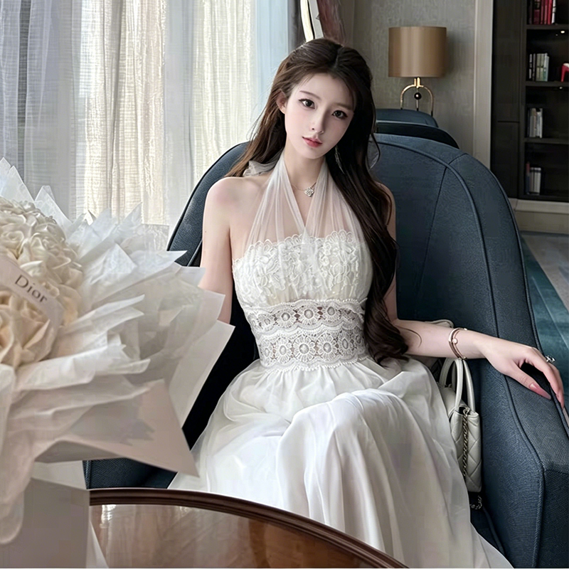 【dress】3WAYレースドッキングロングワンピース N3588