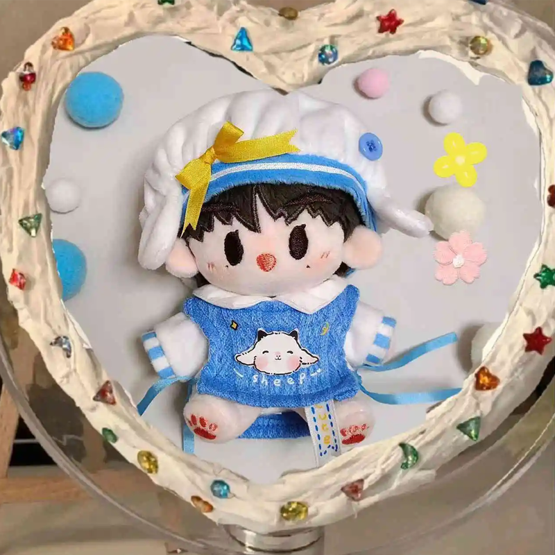 【GOODS】着せ替え 10cm ひつじ ぬいぐるみ服 ３点セット Q2522