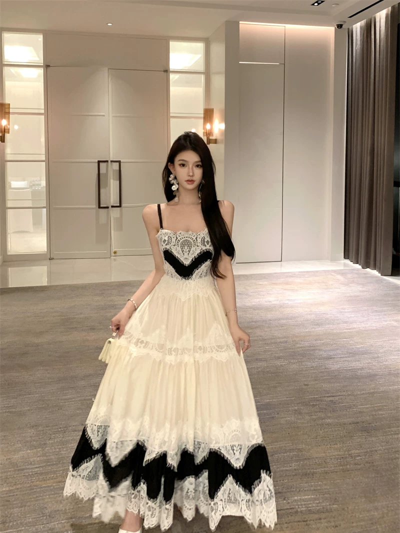 【dress】レースドッキングキャミワンピース　M31993