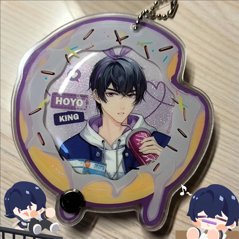 【GOODS】アクリル ドーナツ 58MM 缶バッジ ホルダー Q2536