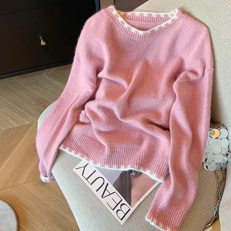 【tops】クルーネックニットセーター　M29315