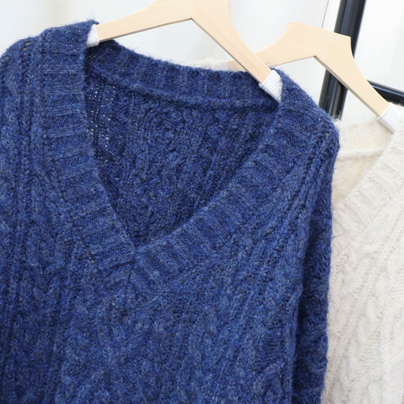 【tops】Vネックニットセーター　M27882