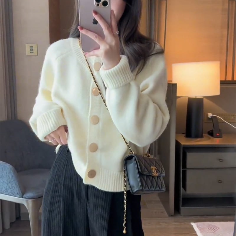 【outer】ニットカーデ　M25678