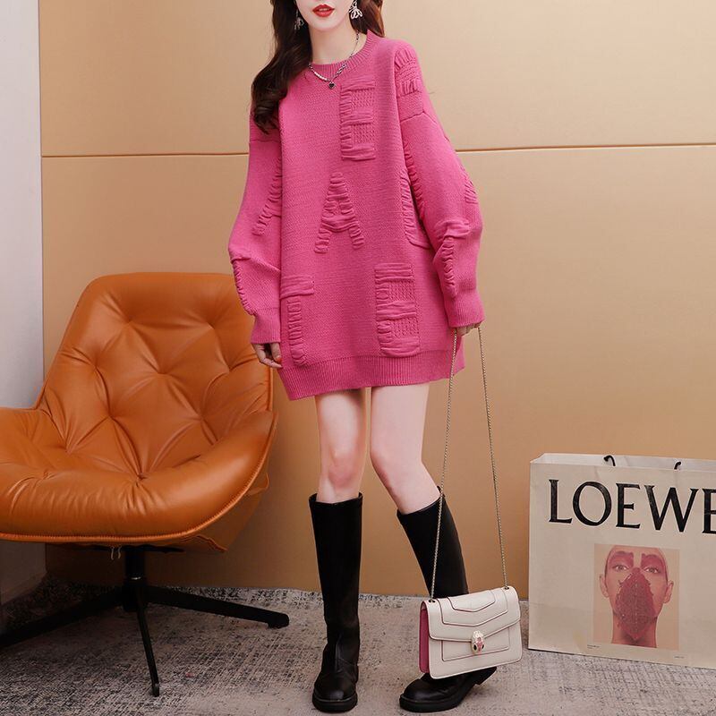 【tops】クルーネックニットセーター　M29145