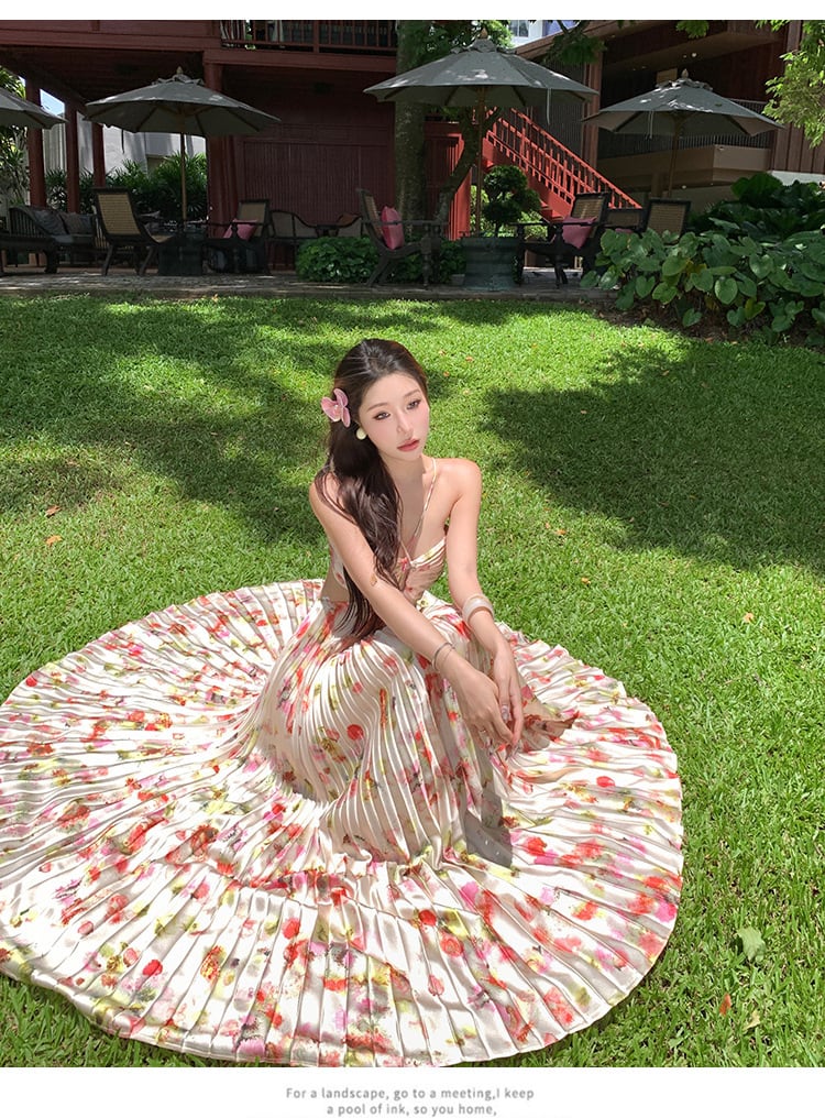 【dress】プリントワンピース　M25076