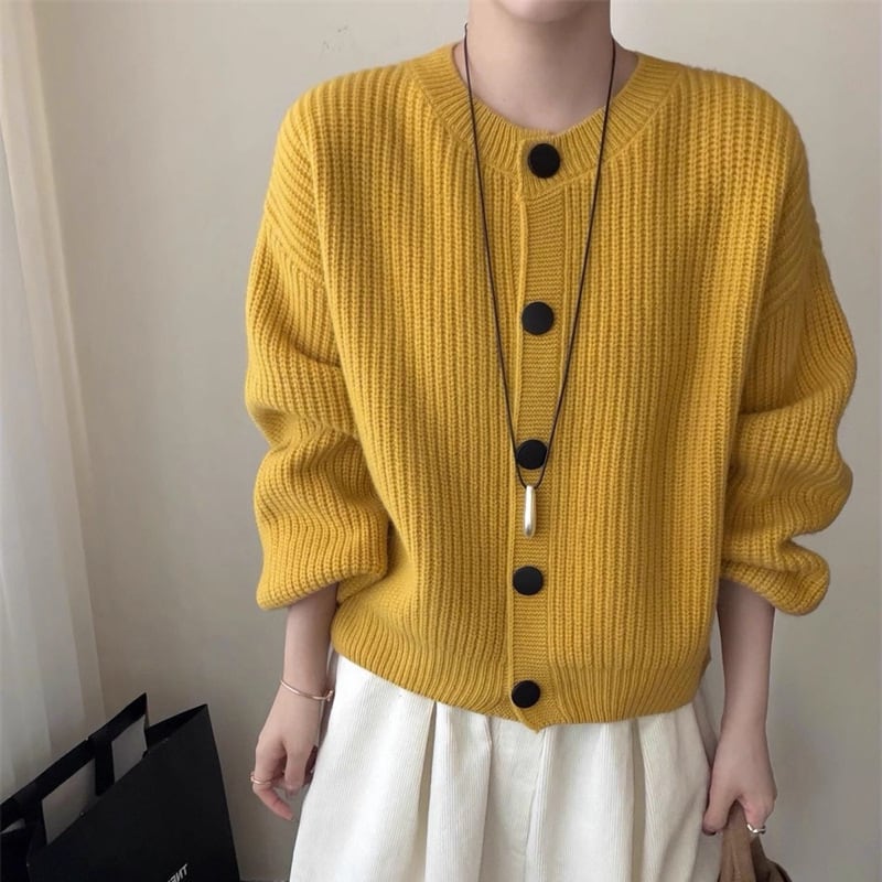 【outer】ニットカーディガン Q7160