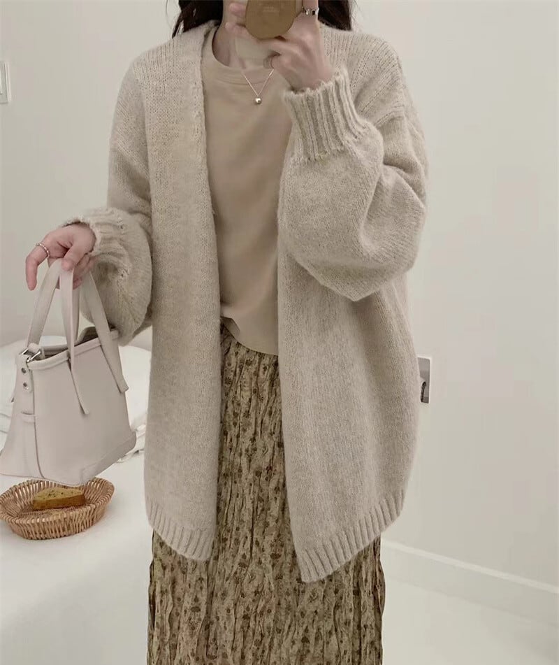 【outer】Vネックニットカーデ　M25910