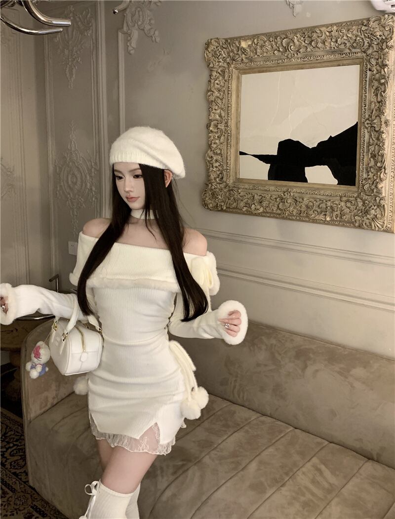 【dress】オフショルダーワンピース　M28460