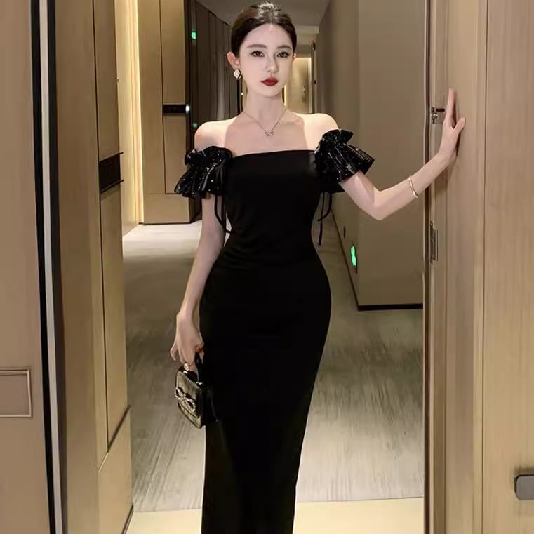 【dress】オフショルダーワンピース G20127