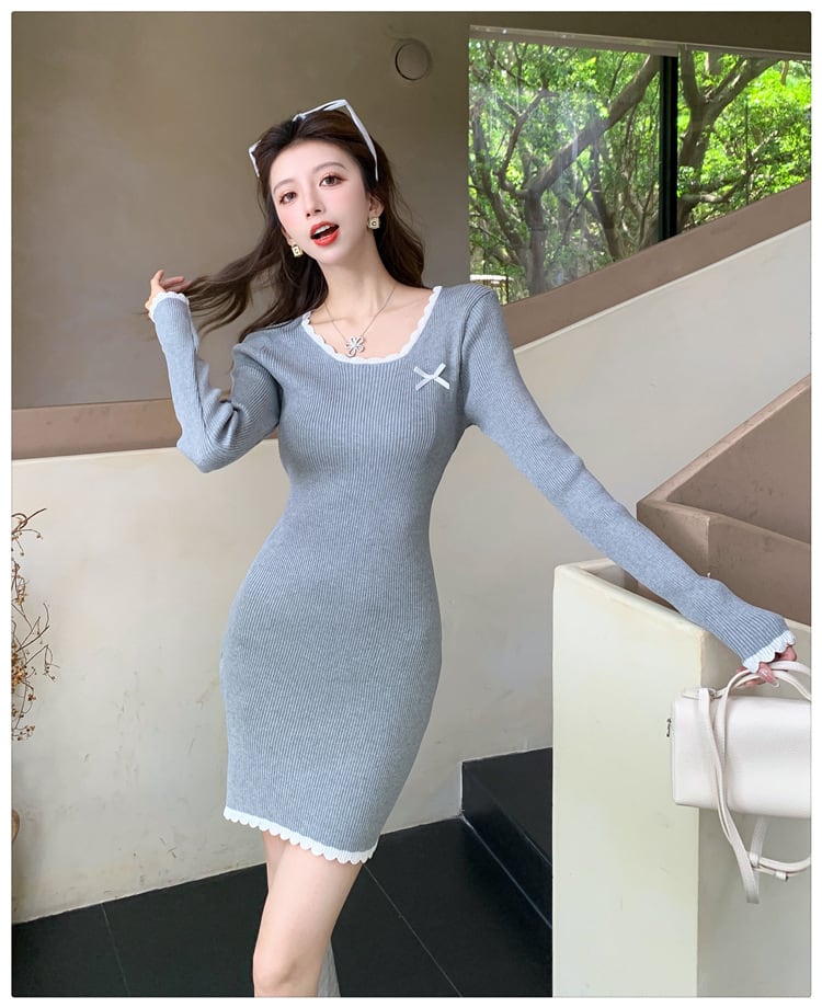 【dress】ニットワンピース　M25391