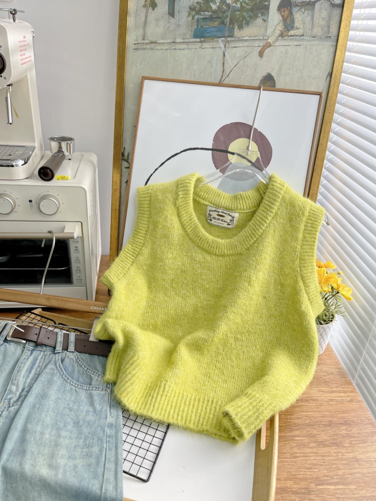 【tops】ニットベスト　M25475