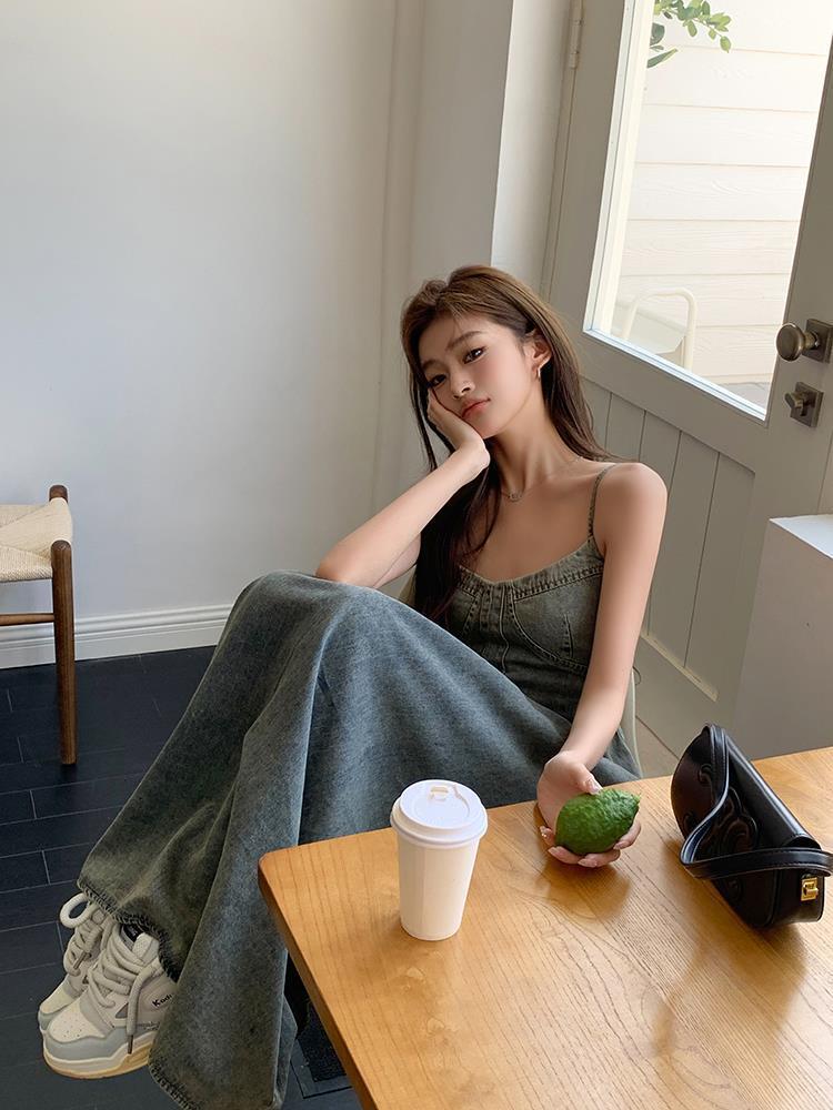 【dress】デニムキャミワンピース　M24871