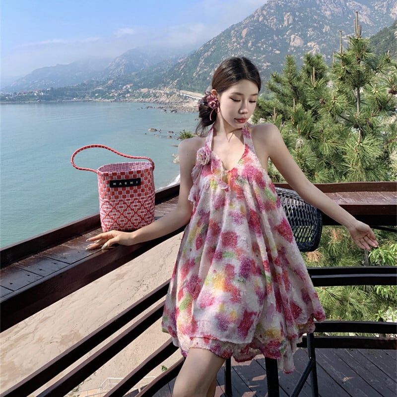 【dress】ホルターネックワンピース　M25002