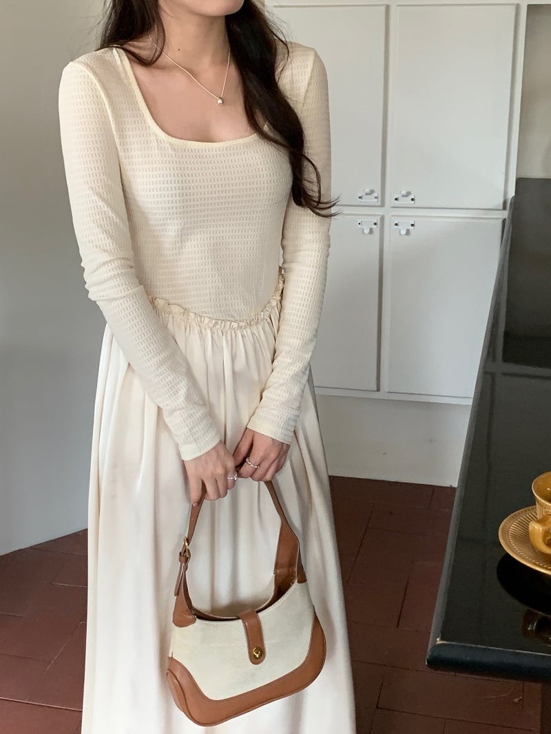 【dress】切り替えワンピース　M25711