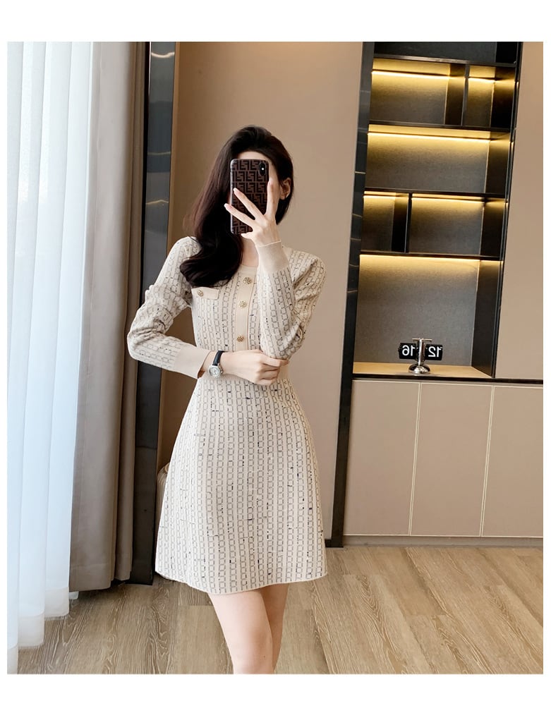【dress】ニットワンピース　M25459