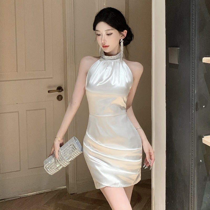 【dress】ホルターネックワンピース　M25075