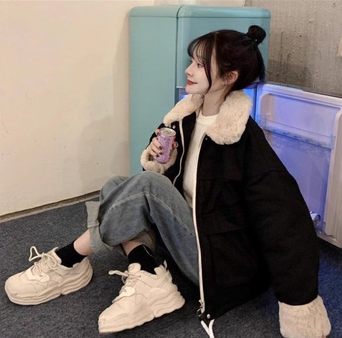 【outer】ファー付きジャケット　N2949