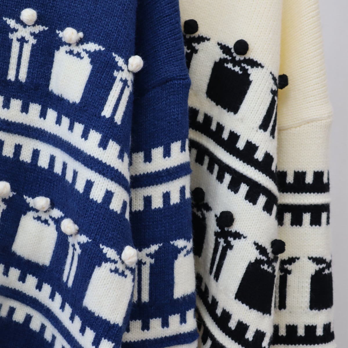 【tops】クルーネックニットセーター　M18796