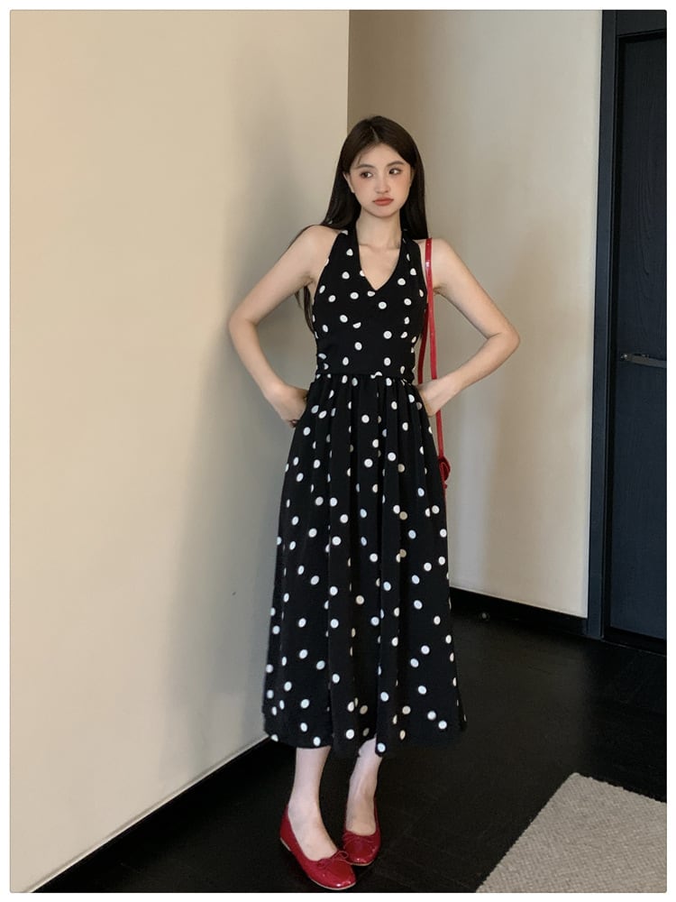 【dress】ドット柄ワンピース　M23911