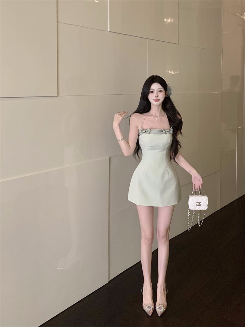 【dress】リボン付きワンピース　M24147