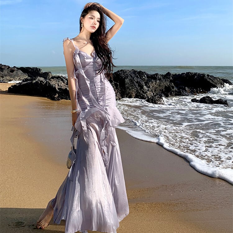 【dress】フリルキャミワンピース　M25287