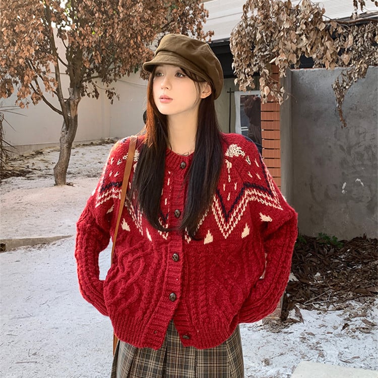 【outer】ニットカーデ　M27681