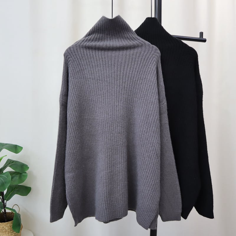 【tops】ハイネックニットセーター　M27394