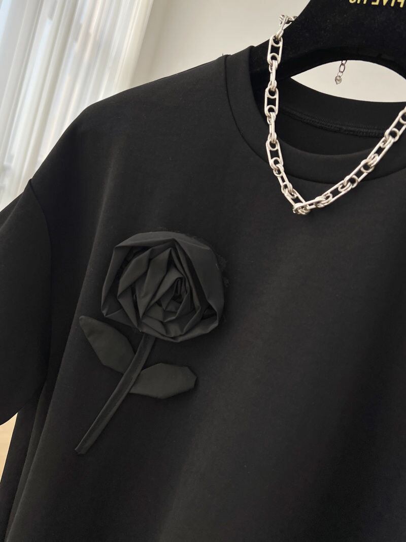 【tops】2色ラウンドネック半袖ＴシャツF7357