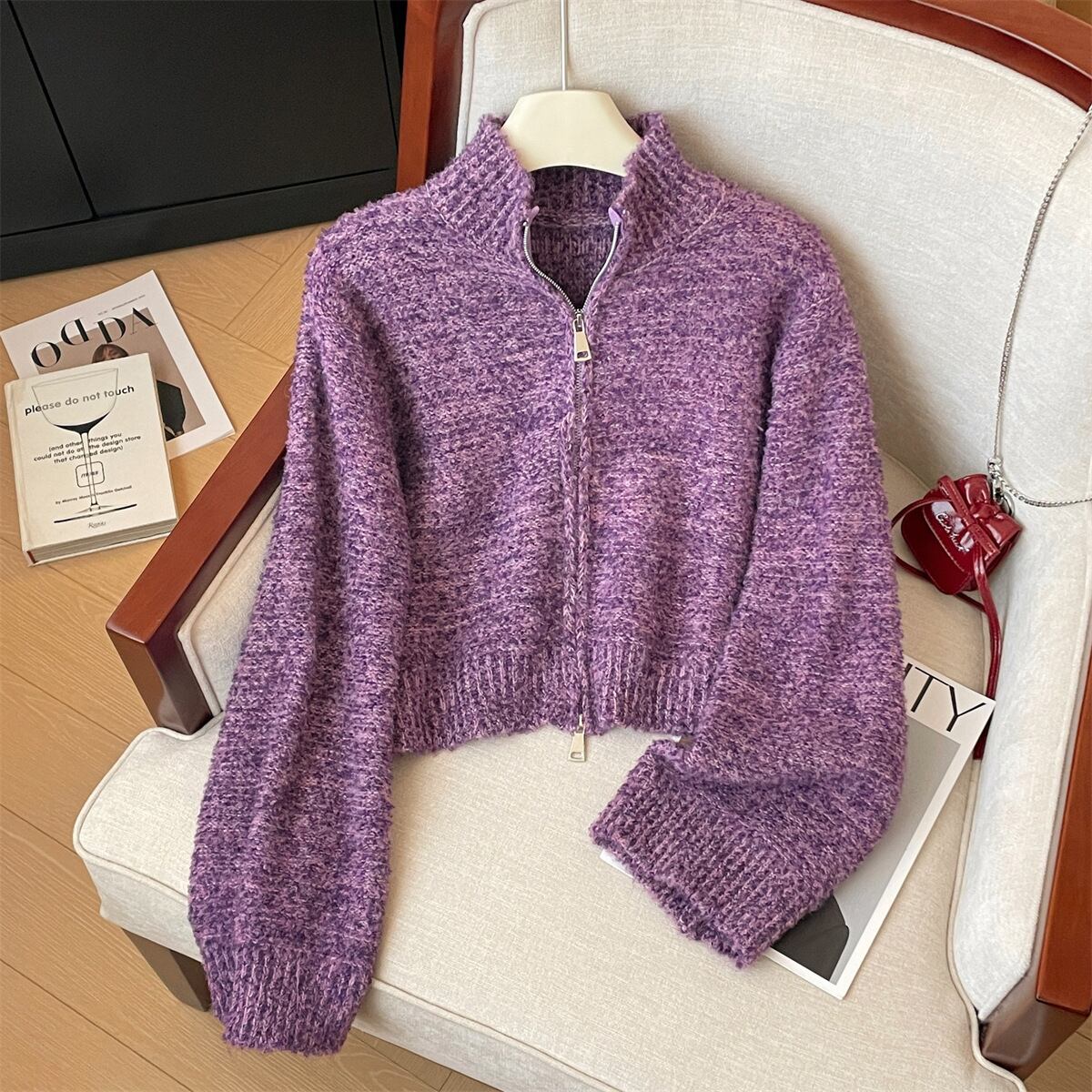 【outer】ニットカーデ　M29213