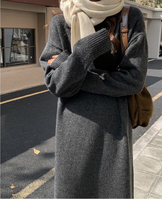 【dress】POLOネックワンピース　M19146