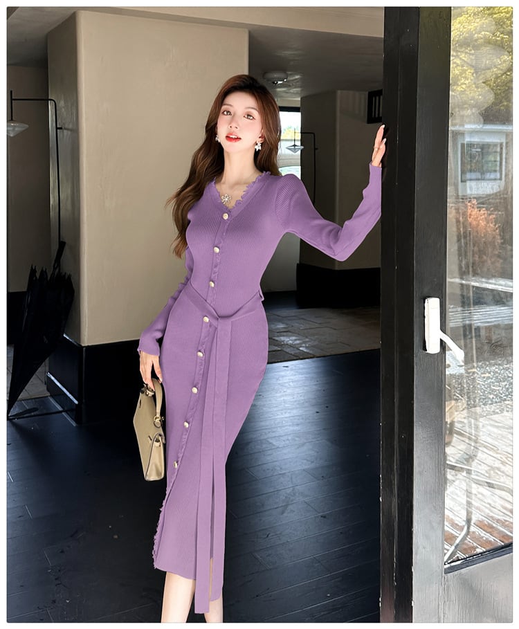 【dress】ニットワンピース　M25754