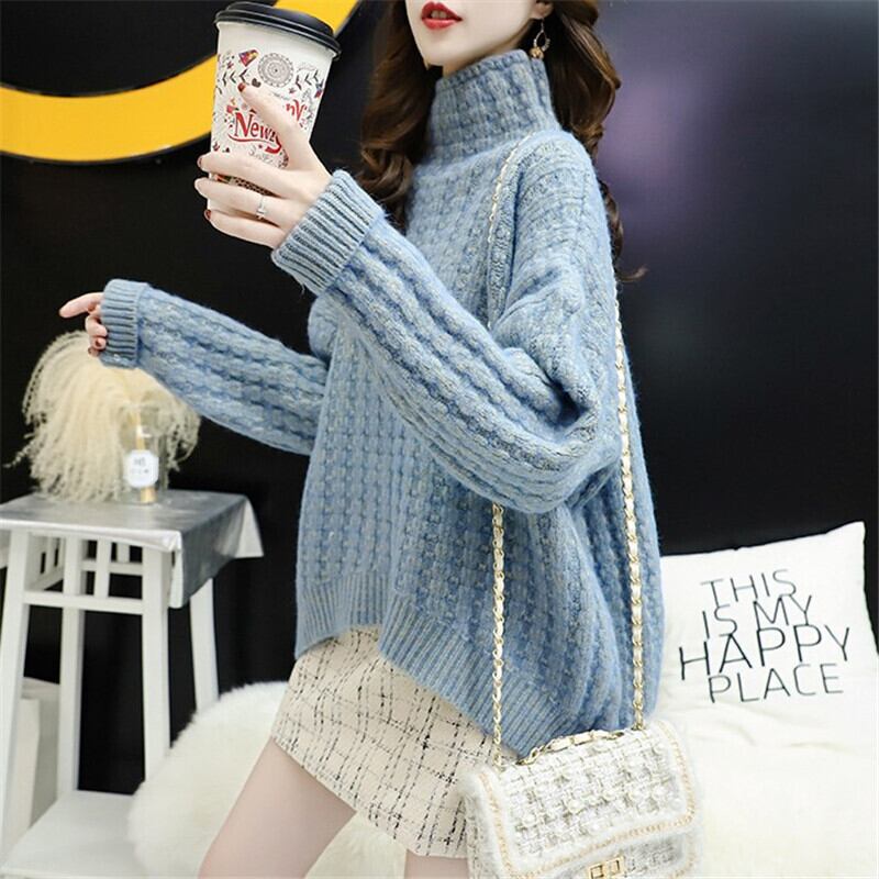 【tops】秋冬新作!韓国系着心地良いルーズ厚手合わせやすいゆったりセーター G3657