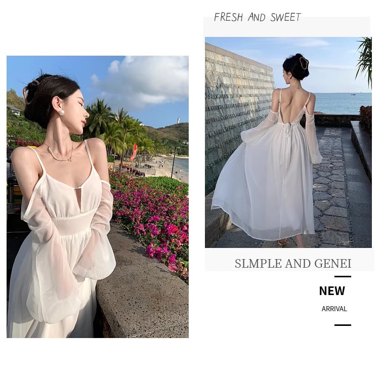 【dress】バックレスワンピース　M25210