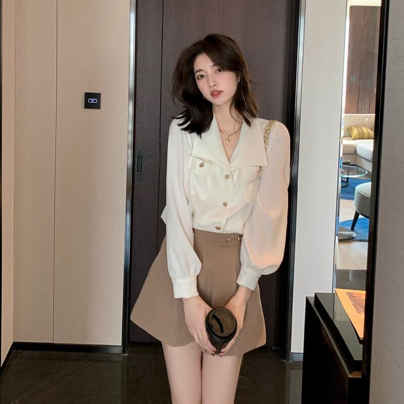 【tops】OL、通勤シャツ　M17101