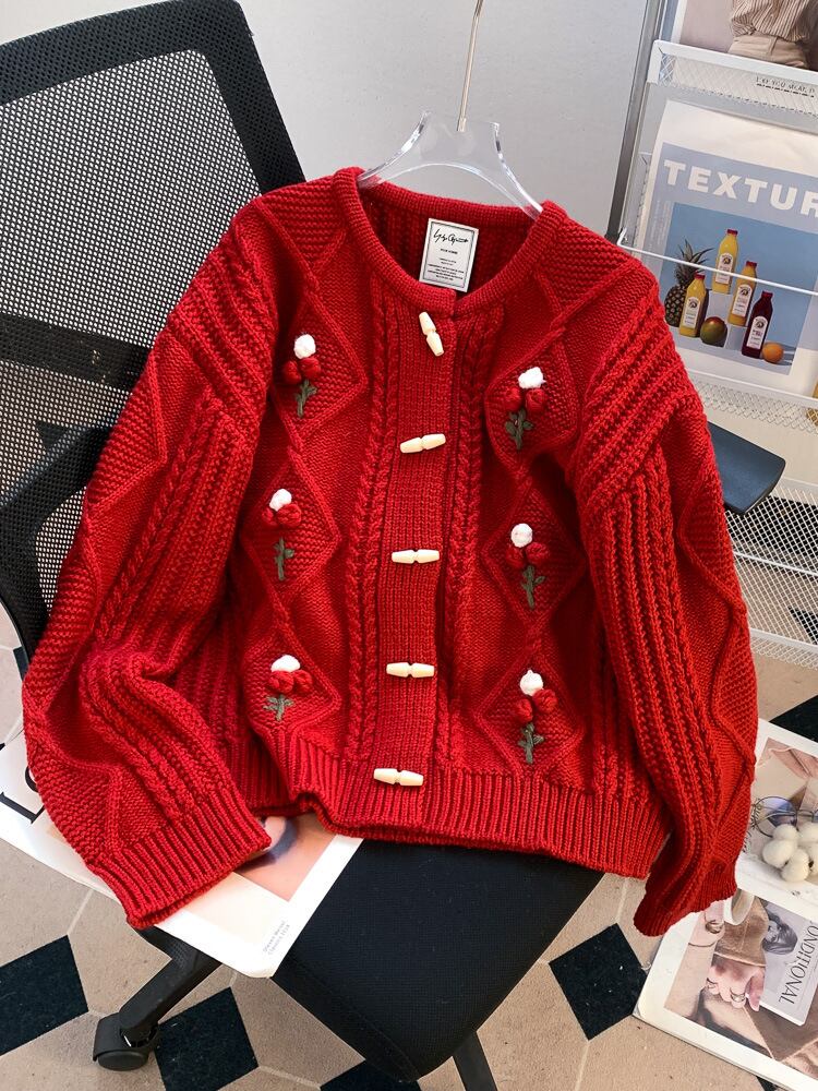 【outer】ニットカーデ　M28328