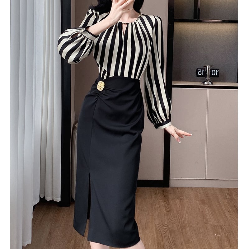 【dress】切り替えワンピース　M26195