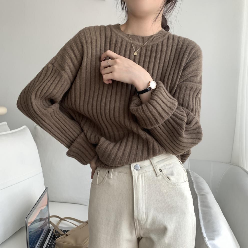 【tops】ニットプルオーバー　M19007