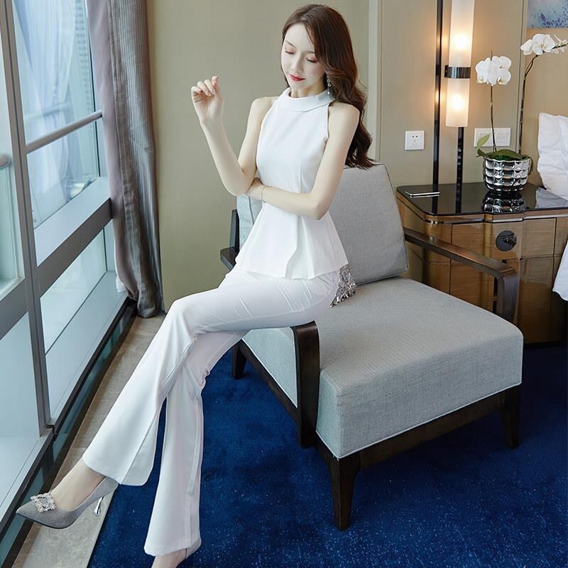 【set】タンクトップ+ラッパズボン２点セットF7187